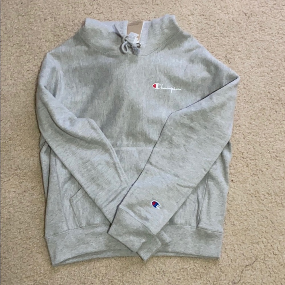 WOMENS CHAMPION REVERSE WEAVE VINTAGE LOGO HOODIE